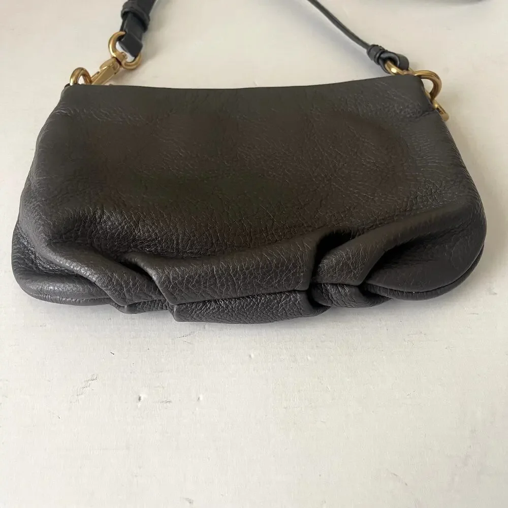 Marc by Marc Jacobs Classic Q Percy Cross Body Handbag Purse Faded Aluminum Gray